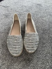 Kurt Geiger Silver Bling Shoes Size 6