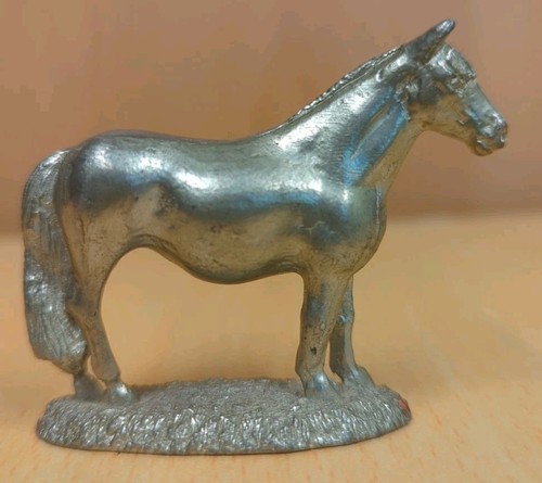 Pewter horse figurine - pewter, figurine,