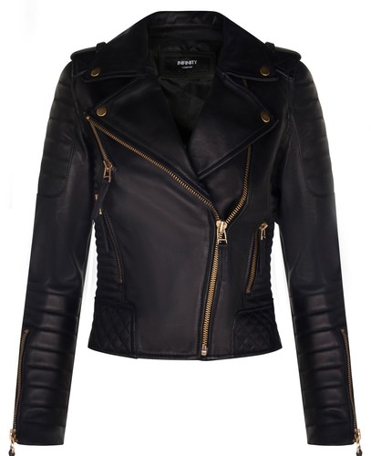 Ladies leather biker - ladies,