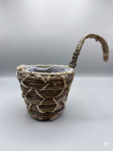 Vintage wicker planter - wicker,