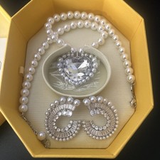 Crystal Big Heart Necklace