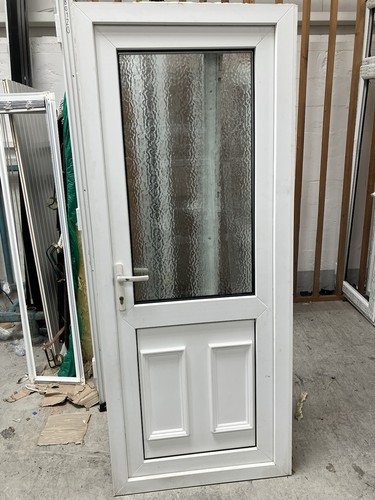 White upvc used - upvc, door