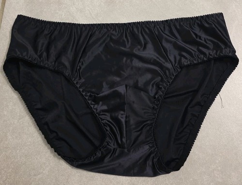 Mens silk bikini satin - silk, black