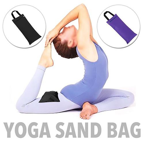 Black yoga sandbag weights - black,