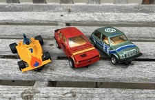 Job lot vintage Scalextric Escort XR3i Metro F1 Track Burner Slot Car Racing