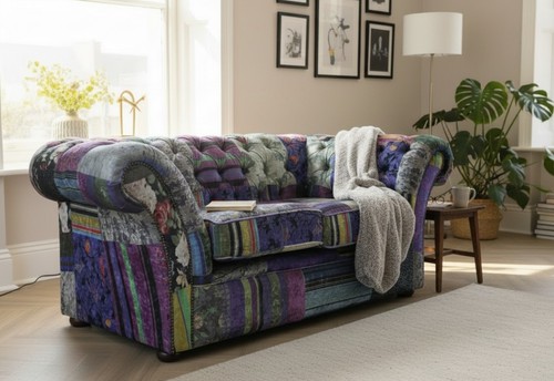 Patchwork chesterfield fabric - patchwork,
