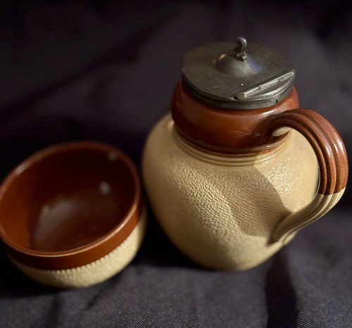 Vintage small stoneware jug - vintage,