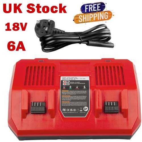 Dual port rapid charger 18v - dual,