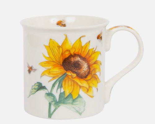 Sunflowers china mug - sunflowers, floral