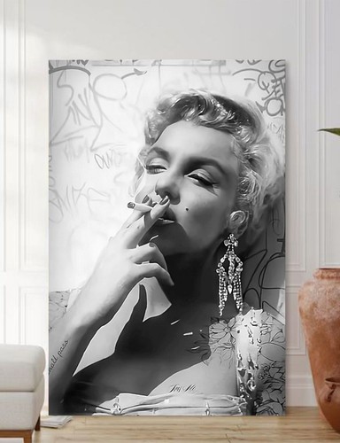 Marilyn monroe smoke - marilyn, canvas