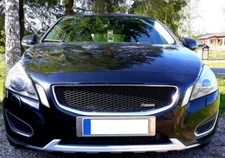 Sport Grill Grille BLACK MESH & CHROME FRAME for VOLVO S60 2011 2012 2013