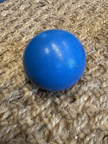 Vintage solid blue wooden - vintage,