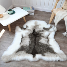 Faux Reindeer Skin Area Fur Rug Imitate Animal Carpet Plush Sofa Chair Mats Home