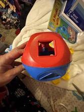 Vintage Tupperware SHAPE-O-BALL Classic Tupper Toys Shape Sorter .