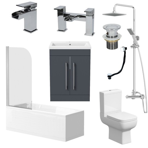 Complete bathroom suite - complete,