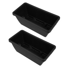  2 Sets Rectangle Planting Container Flower Planter Pot Containers