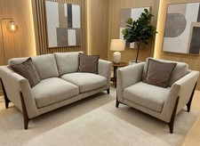 Ren Ex-Display Fabric 3 Seater Sofa + Chair