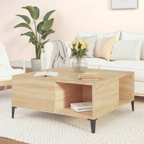 Modern wooden square 80cm - wooden,