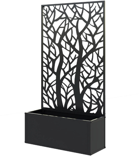 Metal raised garden - raised, with