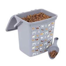 Pet Food Storage Container Reusable For Dog  Bin 6 Liters With Scoop Included