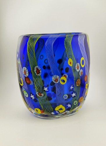 Murano style art glass vase - style,