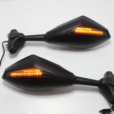 For Honda CBR 954 929 900 Motorcycle Sport Mirrors + Turn Signals Adjustable DM