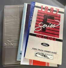 1987 Ford Pickup Truck Owners Manual With Case And Extras OEM F150 F250