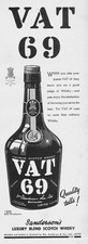 SANDERSON'S of LEITH VAT 69 Scotch Whisky Vintage Advertisement 1938