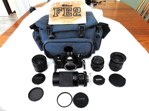 Nikon fe2 35mm slr very - nikon,