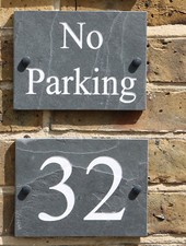 Deep Engraved Natural Slate House Name Number Sign Plaque Any Name any number