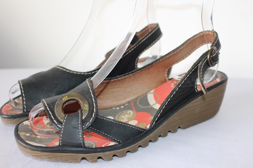 Fly london black - black, leather