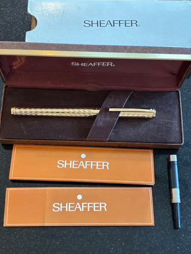 Sheaffer gold plated fountain - gold,