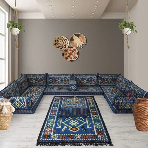Blue modular arabic majlis - arabic,