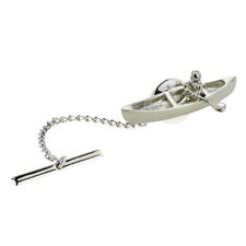 Canadian Canoe Kayak with Paddler Lapel Badge Tie Tac XAJTT396