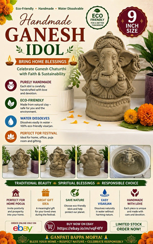 Handmade ganesh idol statue - idol,