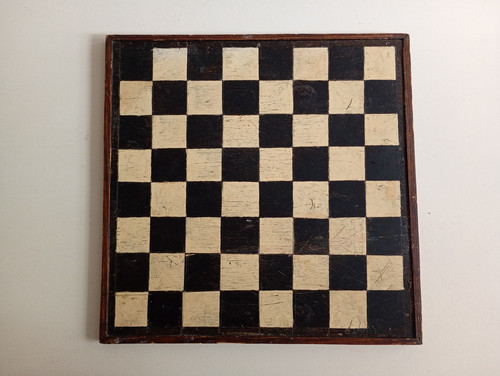 Vintage wooden chess board - vintage,