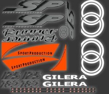 Gilera Runner SP Stickers Decals, FLUORESCENT ORANGE  AUTOCOLLANT ETICHETTA 