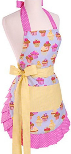 Women floral apron with - women's,