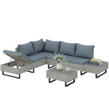 Outsunny seater rattan - seater,
