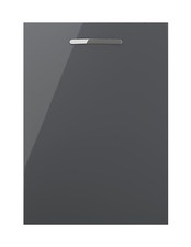 Anthracite Gloss 18 MDF Replacement Kitchen Unit Cupboard Doors-Free Hinge Holes