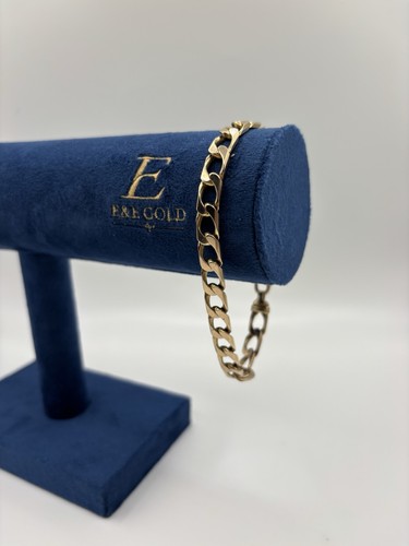 9ct gold curb - gold, bracelet