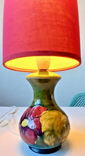 Moorcroft Anemone Lamp with shade 16 cm tall in excellent condition