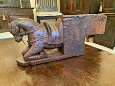 Carved wooden horse -