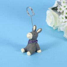 Donkey Statue Desk Memo Clip Desk Name Holders Menu Clip Resin Message Folder