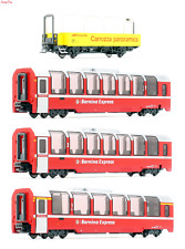 Kato RhB Bernina Express (New Logo) 4 Car Add on Coach Set N Gauge