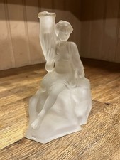 Art Deco Frosted Glass Lady