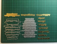 2pcs - 20 Elements - Birthday & Celebratory Sentiments Hot Foil & Die Plates