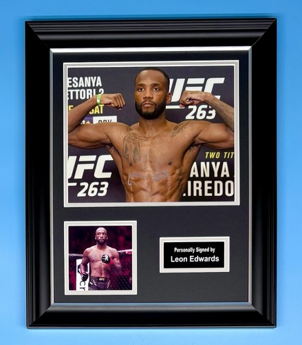 Leon edwards signed photo - edwards,