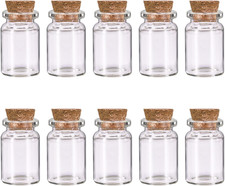 10pcs Mini Glass Bottles with