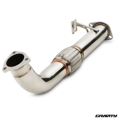 Stainless flexi exhaust front - stainless,